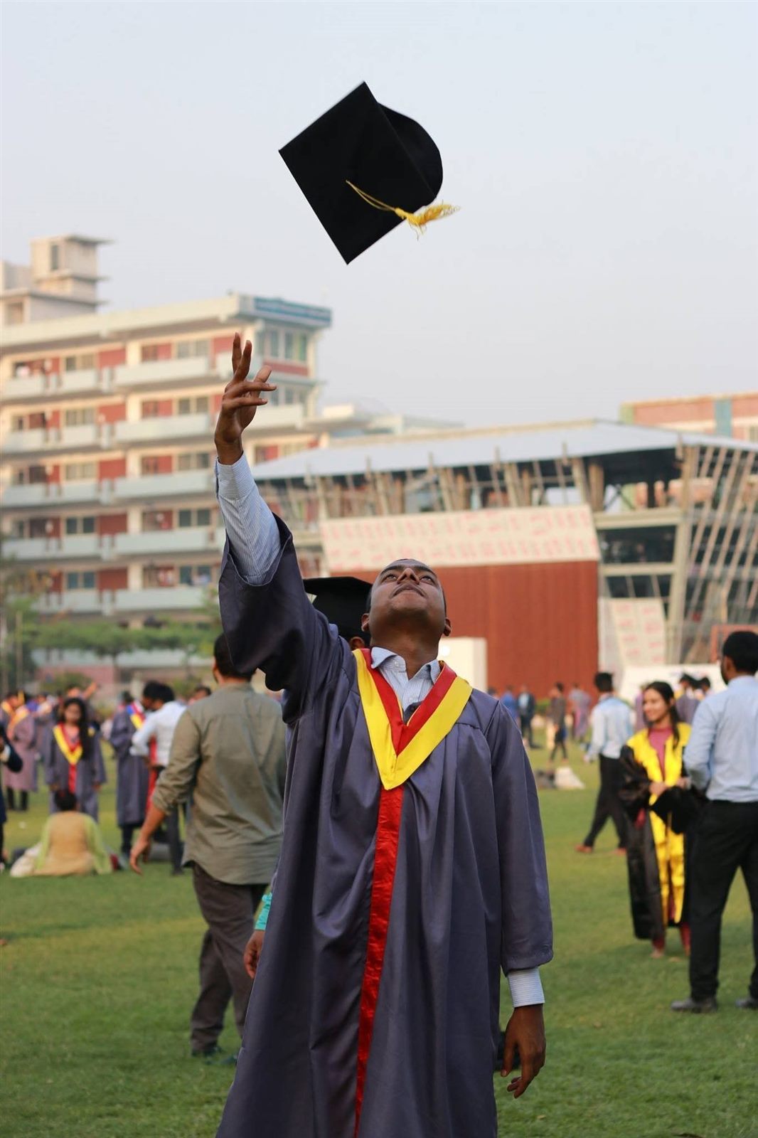Abdul Mabud graduation campus moment