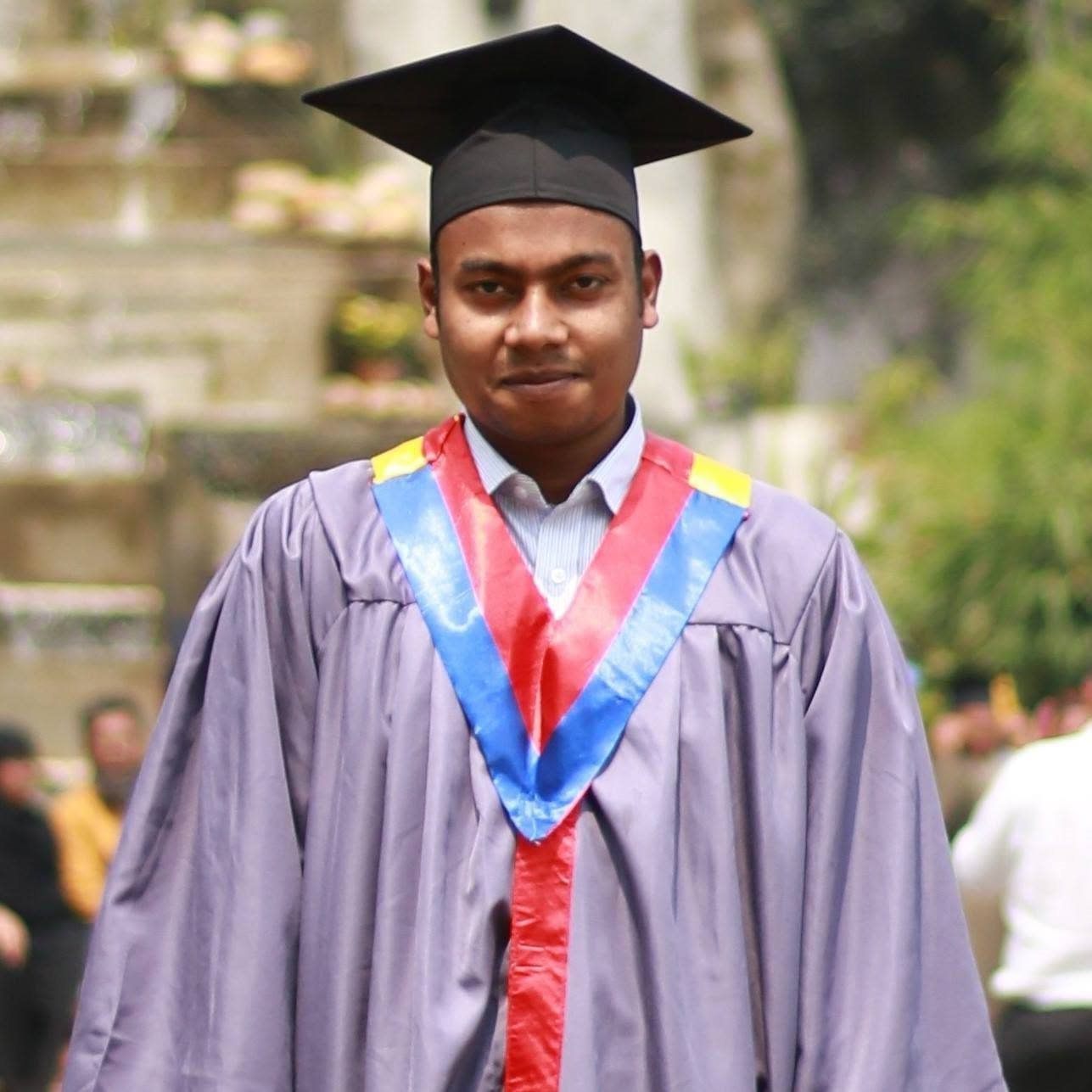 Abdul Mabud graduation closeup portrait