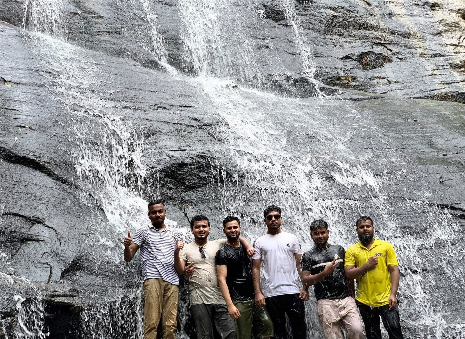 Abdul Mabud group waterfall tour photo